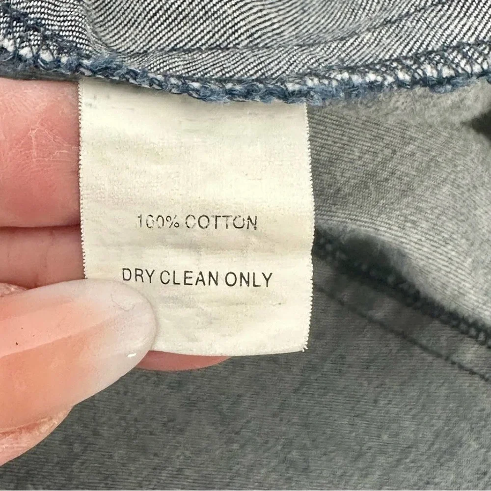 Trina Turk Denim Shift Tunic Dress 100% Cotton Short Sleeve - Size Small - Picture 4 of 6